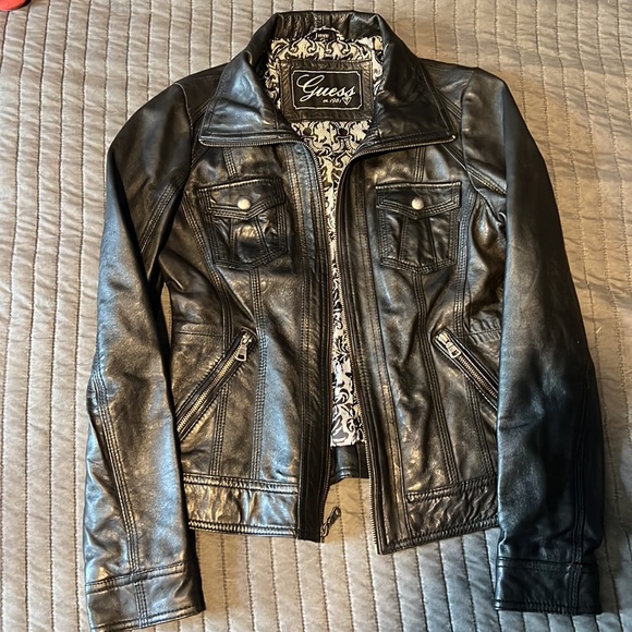 Guess Leather Jacket - Picture 4 of 7